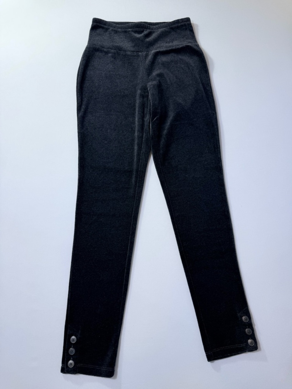 Talbots Gray Velour Pull On Pants